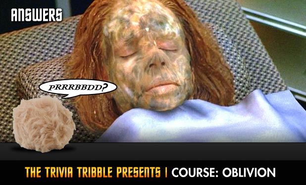 Answers - The Trivia Tribble Presents: 'Course: Oblivion'