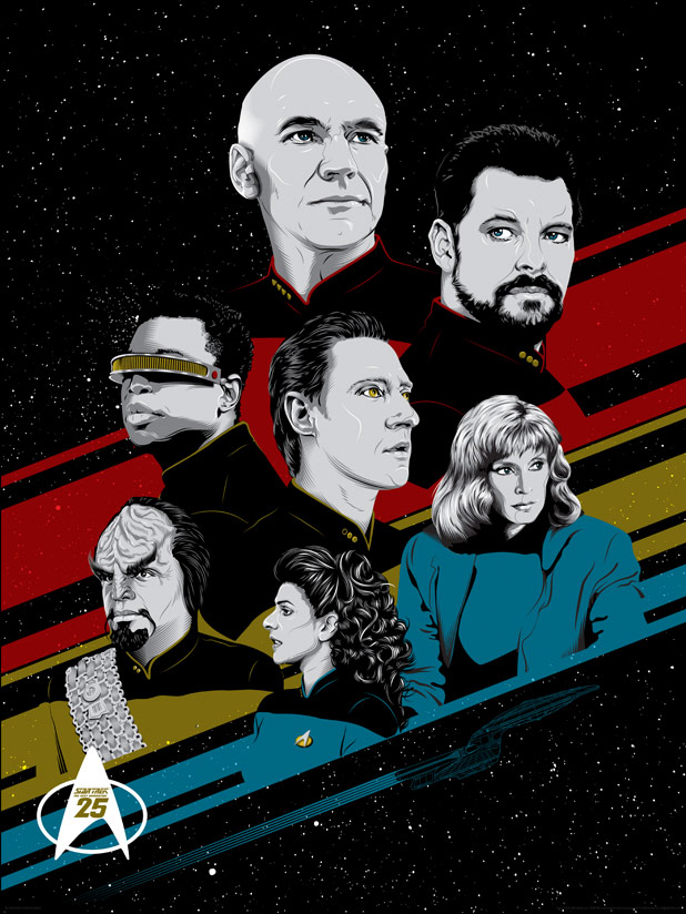Bye Bye, Robot - TNG 25 - Star Trek: The Next Generation 25th Anniversary Poster